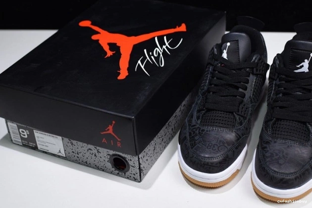 Air 4 Laser Jordan CI1184-001 Retro Black 1119